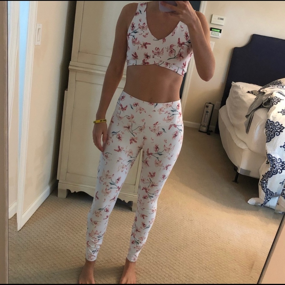 Matching Fabletics workout set